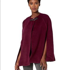 Lauren Ralph Lauren Solid Bridle Cape - Port
